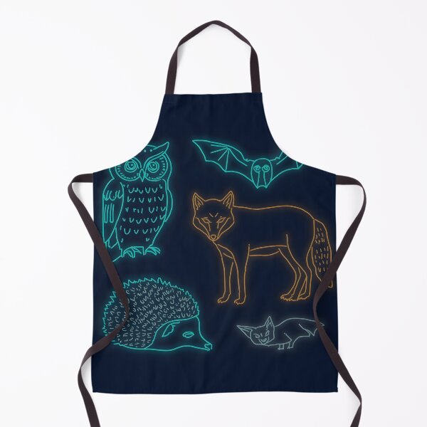 Item preview, ​Neon Glow Nocturnal Animals Line Art designed and sold by Luna-Flow.