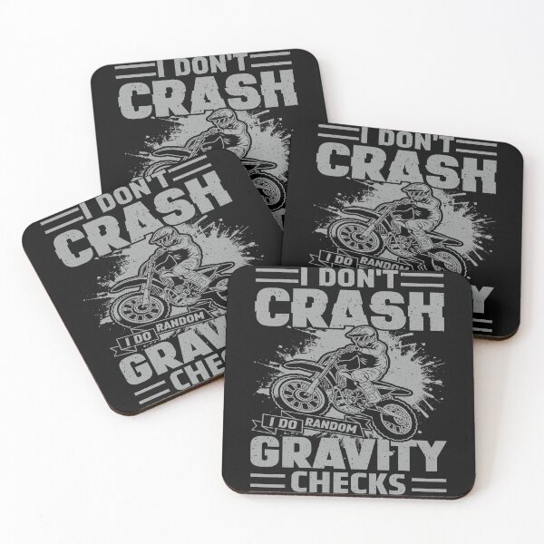 Item preview, I Don't Crash I Do Random Gravity Checks Motocross Dirt Bike Rider Off Road designed and sold by PopStars1993.