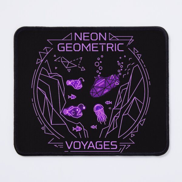 Item preview, Neon Geometric Submarine Deep Sea Voyage Gift for Him designed and sold by PixelQ.