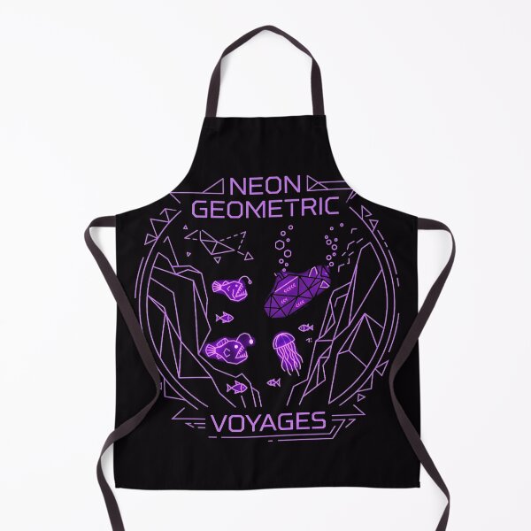 Item preview, Neon Geometric Submarine Deep Sea Voyage Gift for Him designed and sold by PixelQ.