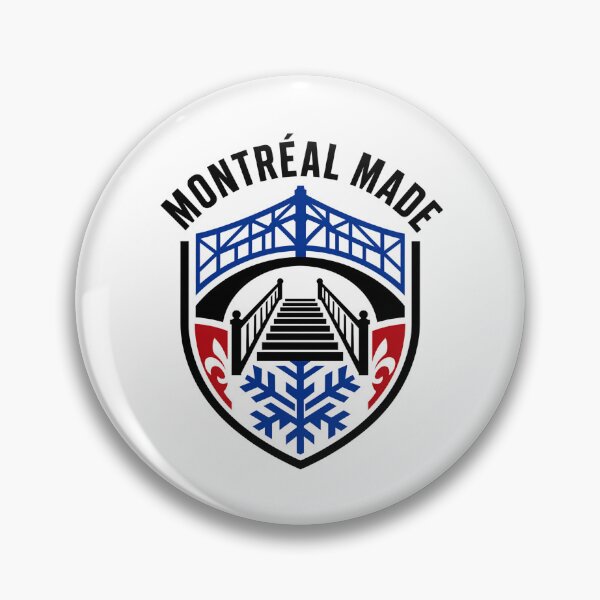 Item preview, Montreal Made Shield Crest Winter Bridge Emblem designed and sold by Fenay Designs.