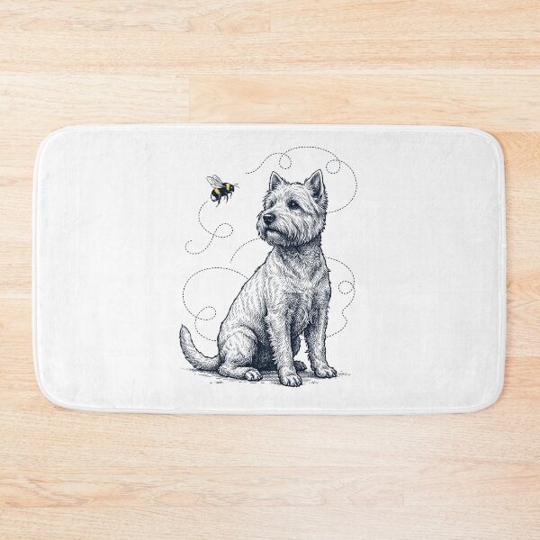Item preview, West Highland White Terrier Bumble Bee Honeybee Dog Lover designed and sold by Kimberley King Art  King Art.
