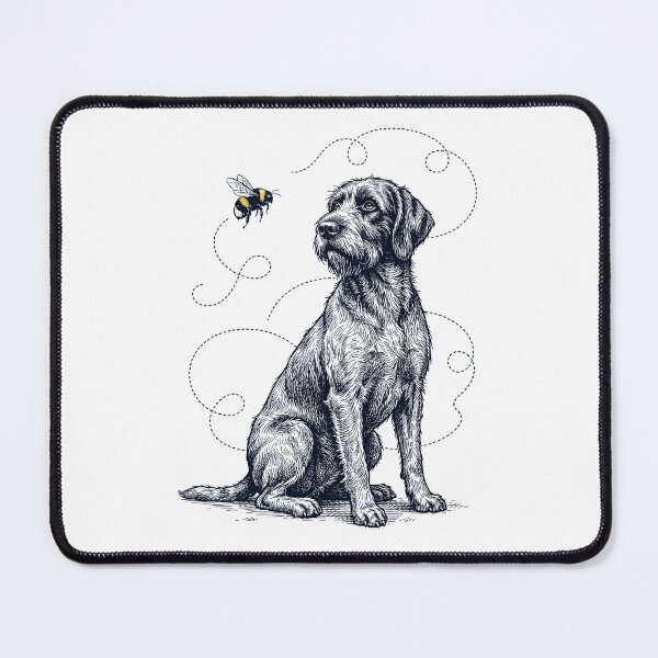 Item preview, Wirehaired Pointing Griffon Bumble Bee Honeybee Dog Lover designed and sold by Kimberley King Art King Art.