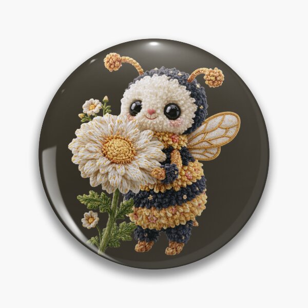 Item preview, Crochet Bumblebee with Daisy designed and sold by MegaNovaArt.