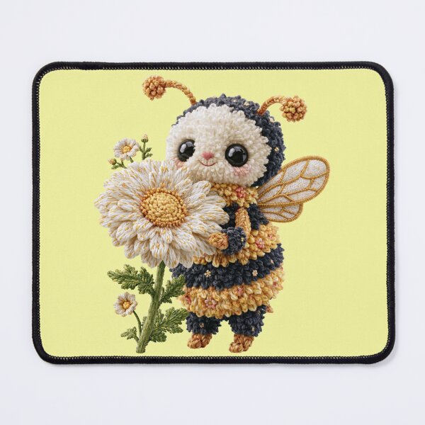 Item preview, Crochet Bumblebee with Daisy designed and sold by MegaNovaArt.