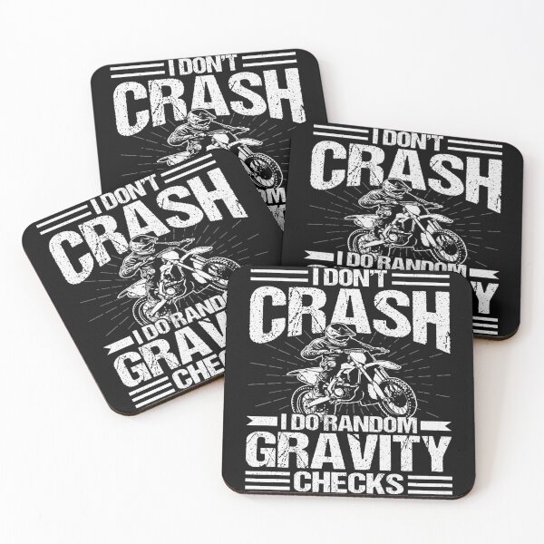 Item preview, I Don't Crash I Do Random Gravity Checks Motocross Dirt Bike Rider designed and sold by PopStars1993.