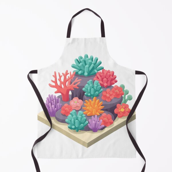 Item preview, ​Cute Isometric Coral Reef Marine Life Illustration designed and sold by Luna-Flow.