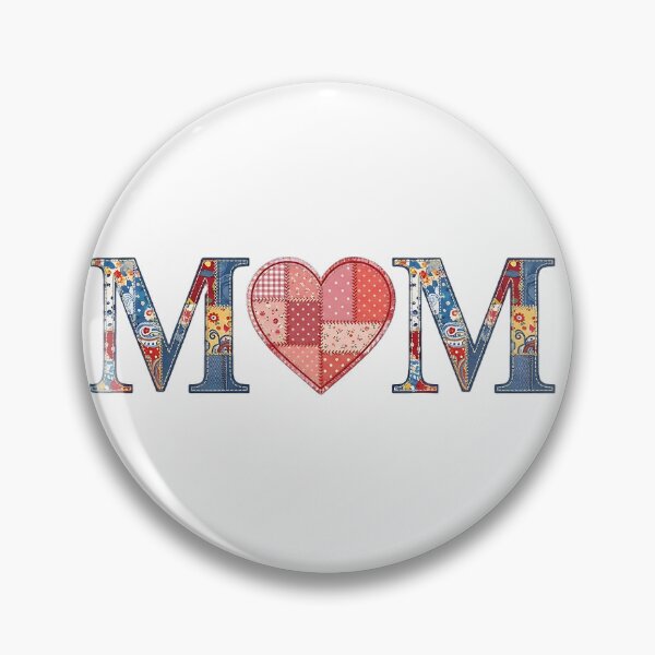 Item preview, Mom Patchwork Heart Design designed and sold by ToxicInkArt.