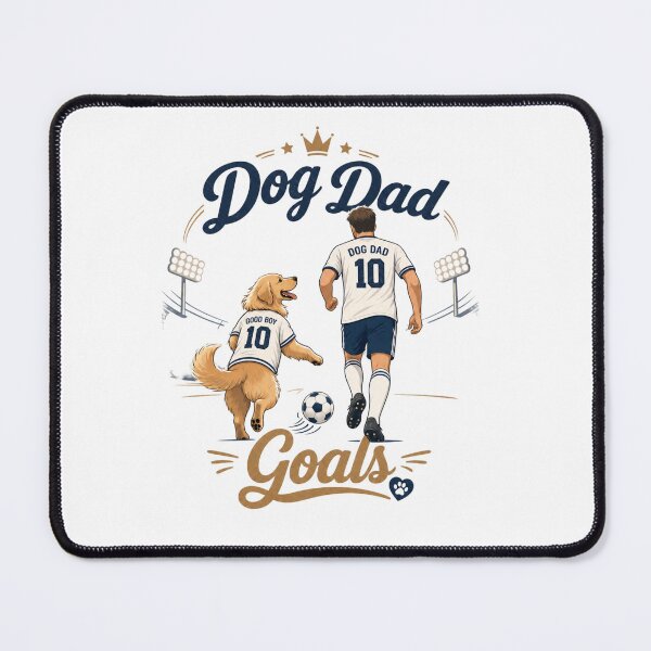 Item preview, Soccer Golden Retriever Dog Dad Goals Kawaii T-Shirt Sticker designed and sold by Ashley critters.