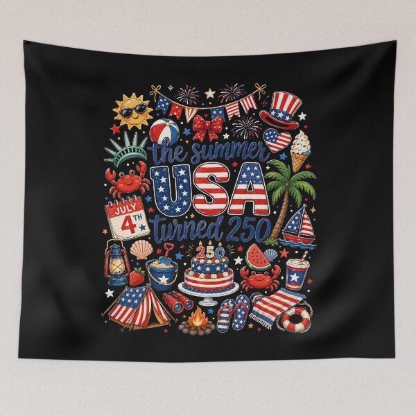Item preview, 250th Anniversary Shirt, USA 250 Patriotic Shirt, The Summer USA Turned 250 Shirt, 250 Years Shirt, 4th of July  designed and sold by THREE LITTLE BEANS.