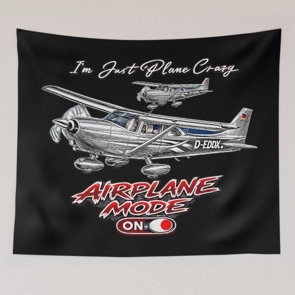 Item preview, I'm Just Plane Crazy – Airplane Mode ON | Cessna Aircraft Aviation Pilot Design designed and sold by Aerolovers.