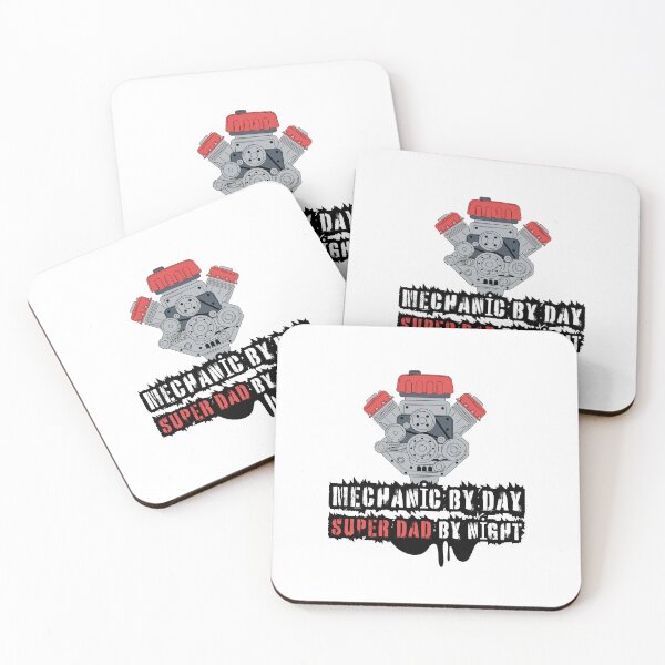Item preview, Mechanic By Day. Super Dad By Night. | Funny Mechanic Father's Day Gift designed and sold by MagnetStyle.