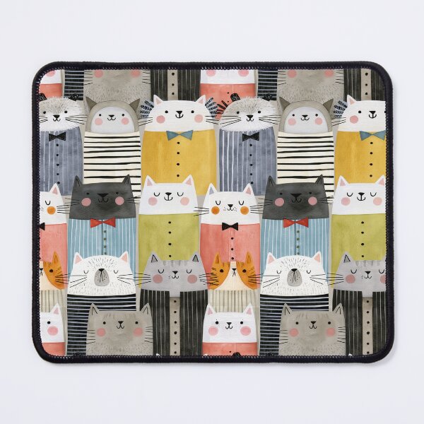 Item preview, Cute Cats Watercolor Pattern For Kids designed and sold by sheprint.
