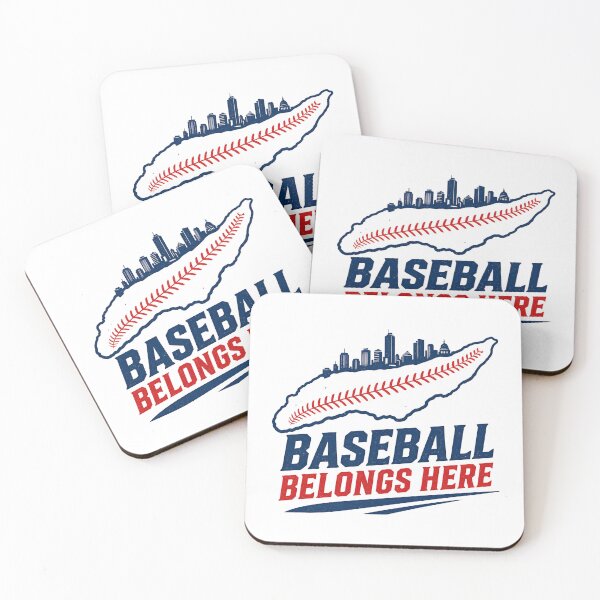 Item preview, Baseball Belongs Here Montréal Island Skyline Sport Graphic designed and sold by Fenay Designs.