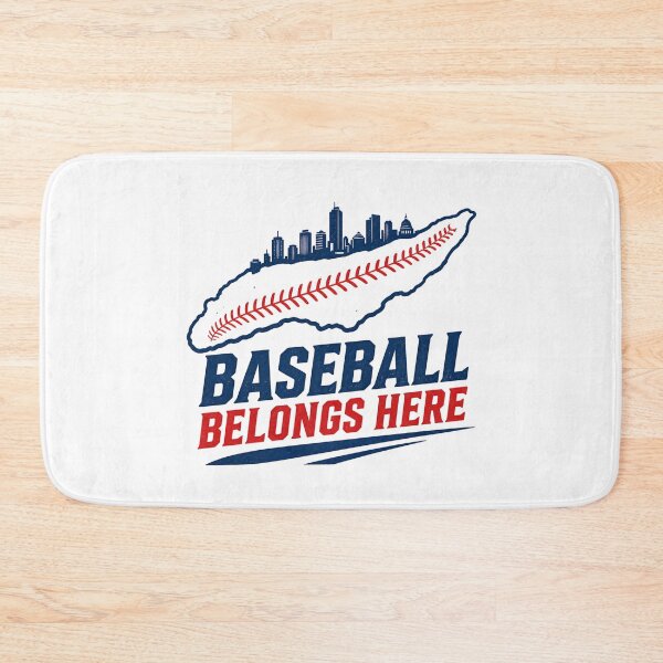 Item preview, Baseball Belongs Here Montréal Island Skyline Sport Graphic designed and sold by Fenay Designs.