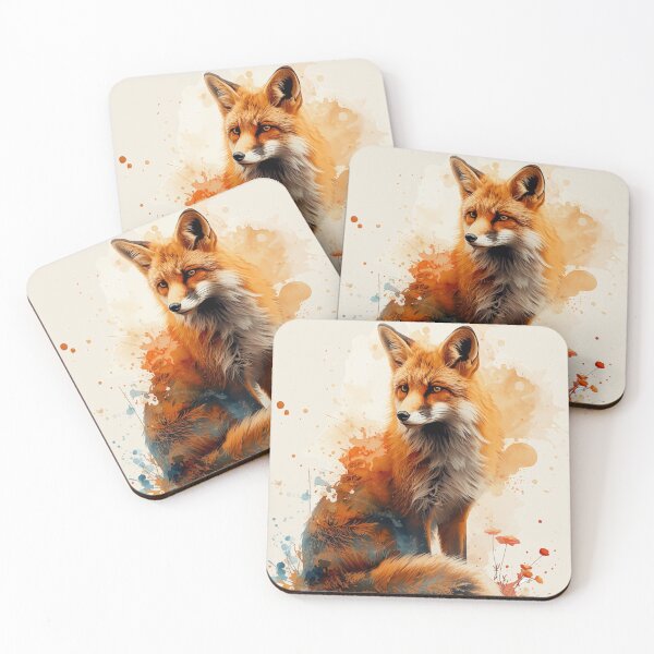 Item preview, Watercolor Fox Shirt – Artistic Woodland Fox Design designed and sold by Biedroneczka.
