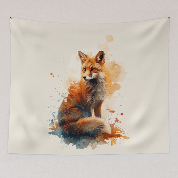 Item preview, Watercolor Fox Shirt – Artistic Woodland Fox Design designed and sold by Biedroneczka.