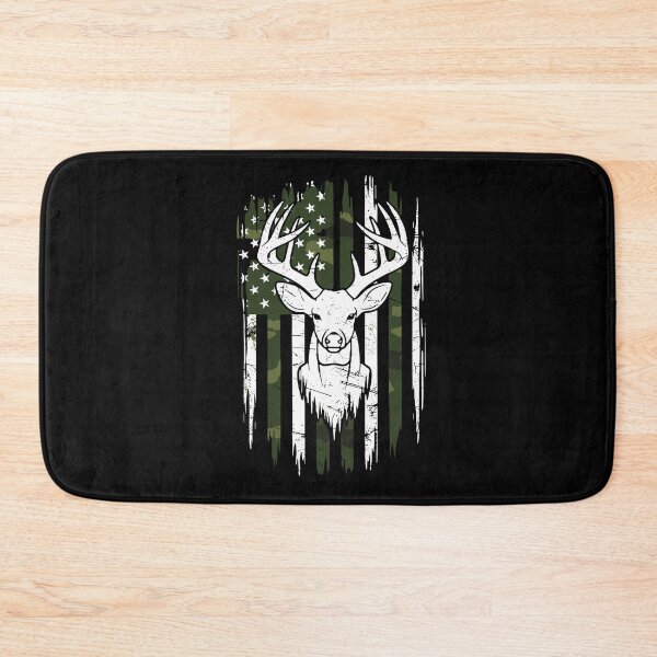 Item preview, Distressed American Flag Camouflage Deer Hunter Patriot designed and sold by PopStars1993.