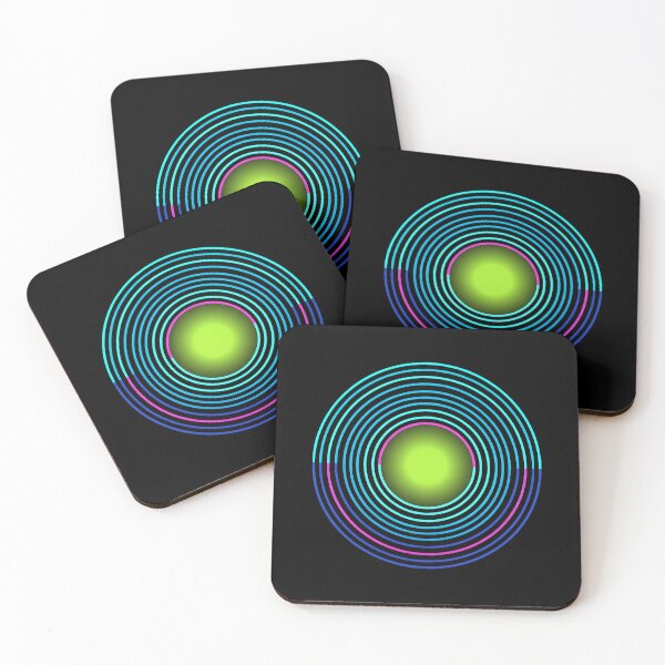 Item preview, Neon Circle Geometric Gift for Birthday Modern Art Lover designed and sold by PixelQ.