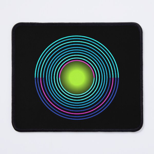 Item preview, Neon Circle Geometric Gift for Birthday Modern Art Lover designed and sold by PixelQ.