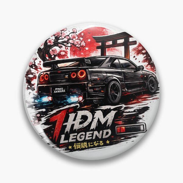 Item preview, JDM Legend Nissan Skyline R34 Sticker | Japanese Drift Car Decal designed and sold by Pixel-AAWARA.