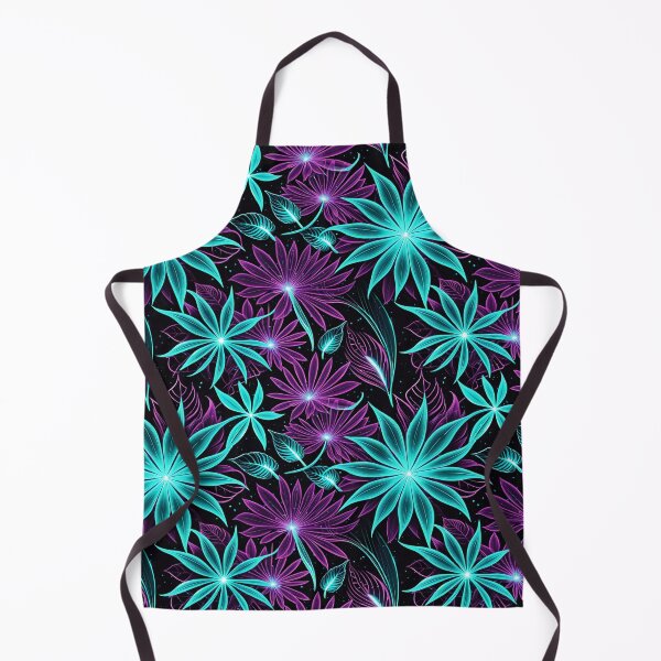 Item preview, Neon Glowing Cosmic Flower Pattern designed and sold by krazzyremo.