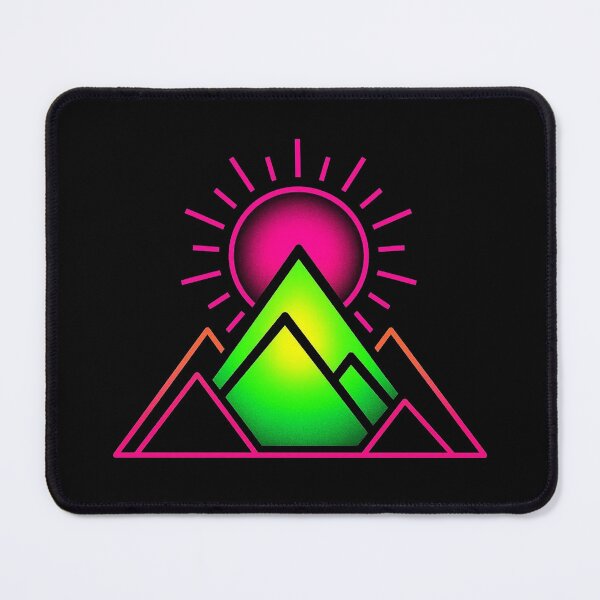 Item preview, Neon Mountain Sunrise Gift for Dad Retro Synthwave designed and sold by PixelQ.