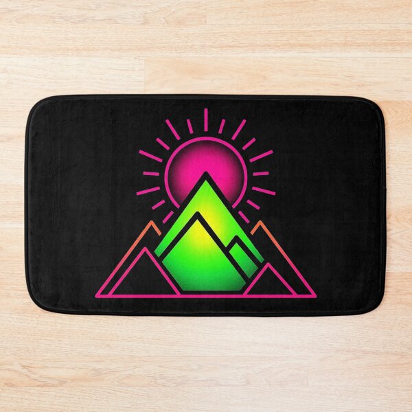 Item preview, Neon Mountain Sunrise Gift for Dad Retro Synthwave designed and sold by PixelQ.