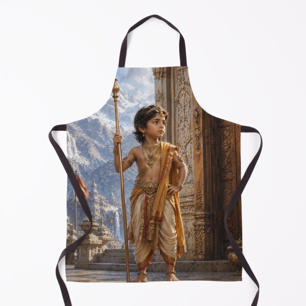 Item preview, Ganesha Birth Story Series – Young Ganesha Guards Kailash designed and sold by Homyar.