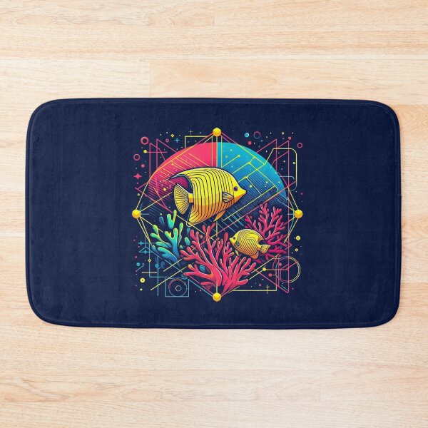Item preview, Neon Tropical Fish Geometric Gift for Birthday Ocean Lover designed and sold by PixelQ.