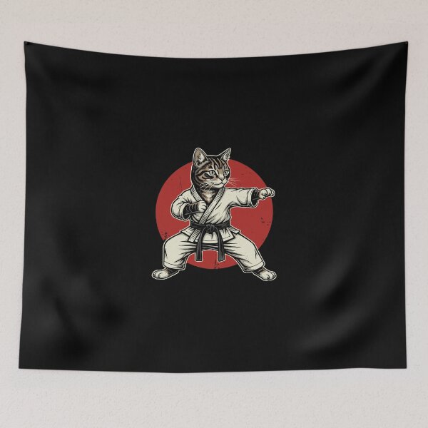 Item preview, Karate Cat Martial Arts Feline Sensei designed and sold by PopStars1993.