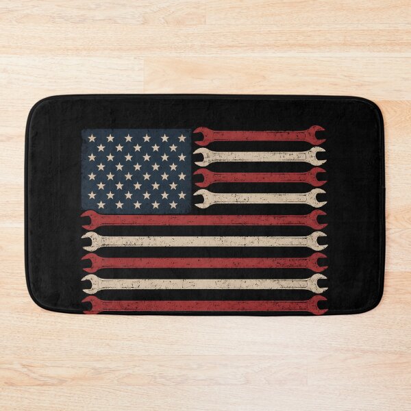 Item preview, American Flag Wrenches Patriotic Mechanic designed and sold by THREE LITTLE BEANS.