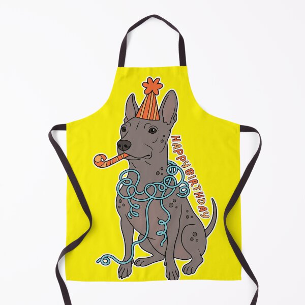 Item preview, Cute Xoloitzcuintli Dog Happy Birthday Illustration with Party Hat designed and sold by Blupunk.
