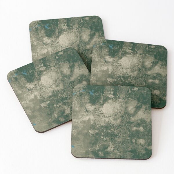 Item preview, Dark Botanical Decay Background - Cracked Emerald Patina Abstract designed and sold by L&L.