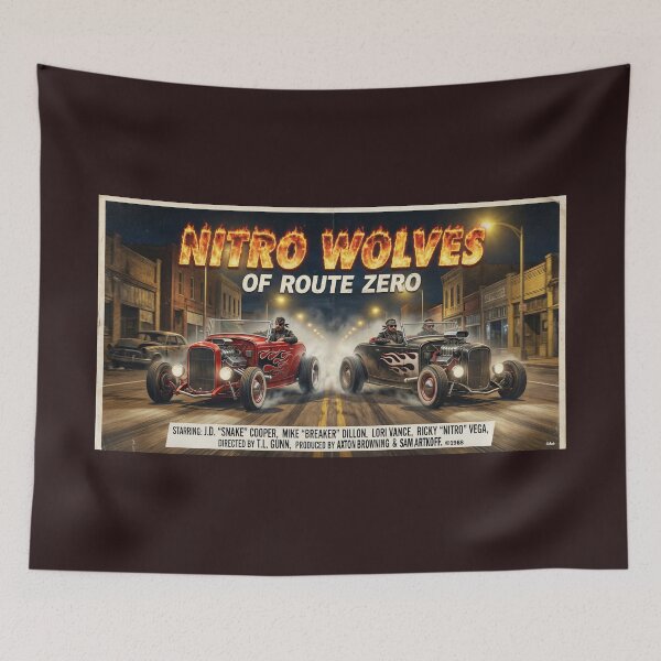 Item preview, MOVIE POSTER NITRO WOLVES OF ROUTE ZERO 1968 designed and sold by VERYOLDROAD BY AXTON BROWNING .