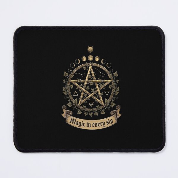 Item preview, Magic In Every Sip Gothic Pentagram PNG, Wiccan Moon Phases Sublimation, Witchy Coffee Mug Design, Aesthetic Occult Clipart for Shirts designed and sold by SipWithStyleArt.