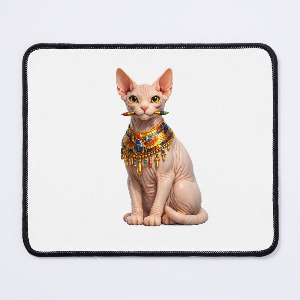 Item preview, Elegant 3D Sphynx Cat Egyptian Pharaoh Necklace Art designed and sold by MIROUZ2000.