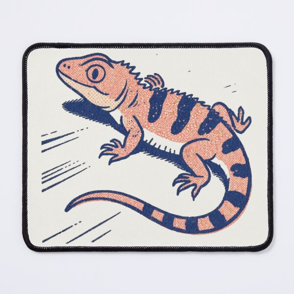 Item preview, Retro Textured Lizard – Vintage Risograph Reptile Streetwear T-Shirt designed and sold by FIREDesignsPOD.