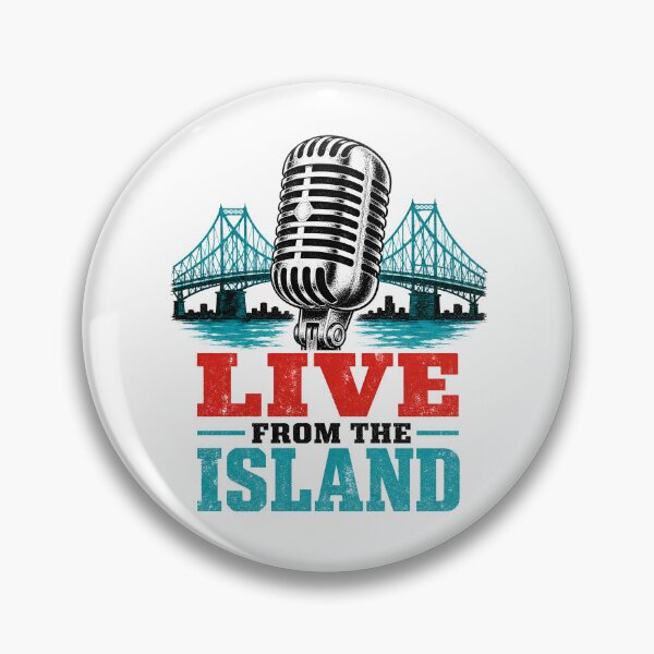 Item preview, Live From The Island Montréal Jazz Music Vintage Design designed and sold by Fenay Designs.