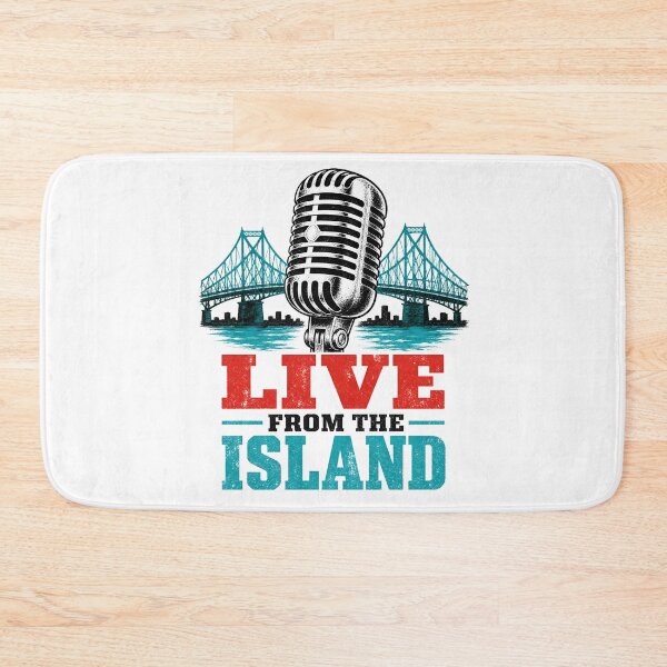 Item preview, Live From The Island Montréal Jazz Music Vintage Design designed and sold by Fenay Designs.