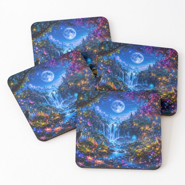 Item preview, Moonlit Enchanted Forest Wonderland designed and sold by Velmart.