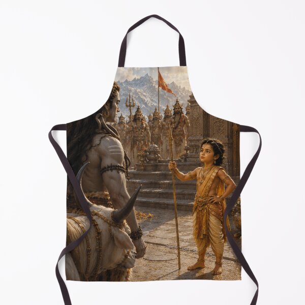 Item preview, Ganesha Birth Story Series – Fearless Ganesha Refuses Lord Shiva Entry designed and sold by Homyar.
