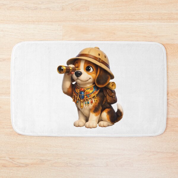 Item preview, Cinematic 3D Beagle Dog Explorer Hat Telescope Sticker designed and sold by MIROUZ2000.