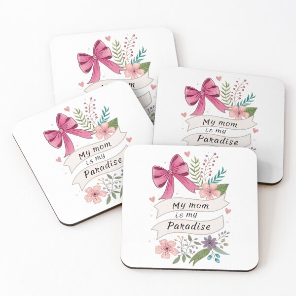 Item preview, My Mom Is My Paradise Watercolor Floral Design designed and sold by Nuvoro Gifts.