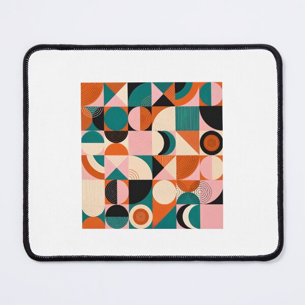 Item preview, Geometric tile pattern in retro colors designed and sold by benjaminmayer99.