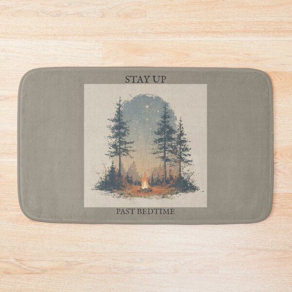 Item preview, Stay Up Past Bedtime | Vintage Campfire Under the Stars designed and sold by Bound for Wonder.
