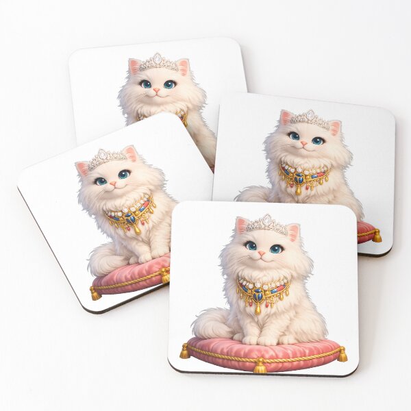 Item preview, Cute 3D Persian Cat Diamond Tiara Crown Royal Sticker designed and sold by MIROUZ2000.