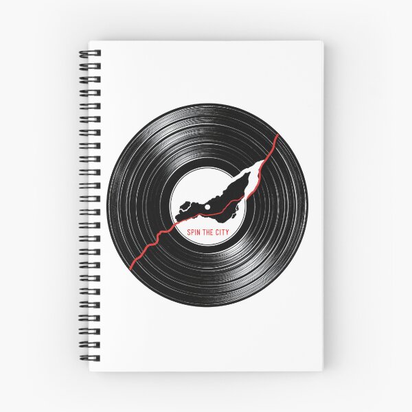 Item preview, Spin The City Montréal Island Vinyl Record Music Graphic designed and sold by Fenay Designs.
