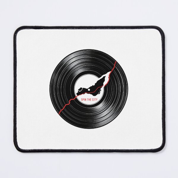 Item preview, Spin The City Montréal Island Vinyl Record Music Graphic designed and sold by Fenay Designs.