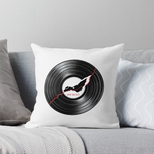 Item preview, Spin The City Montréal Island Vinyl Record Music Graphic designed and sold by Fenay Designs.